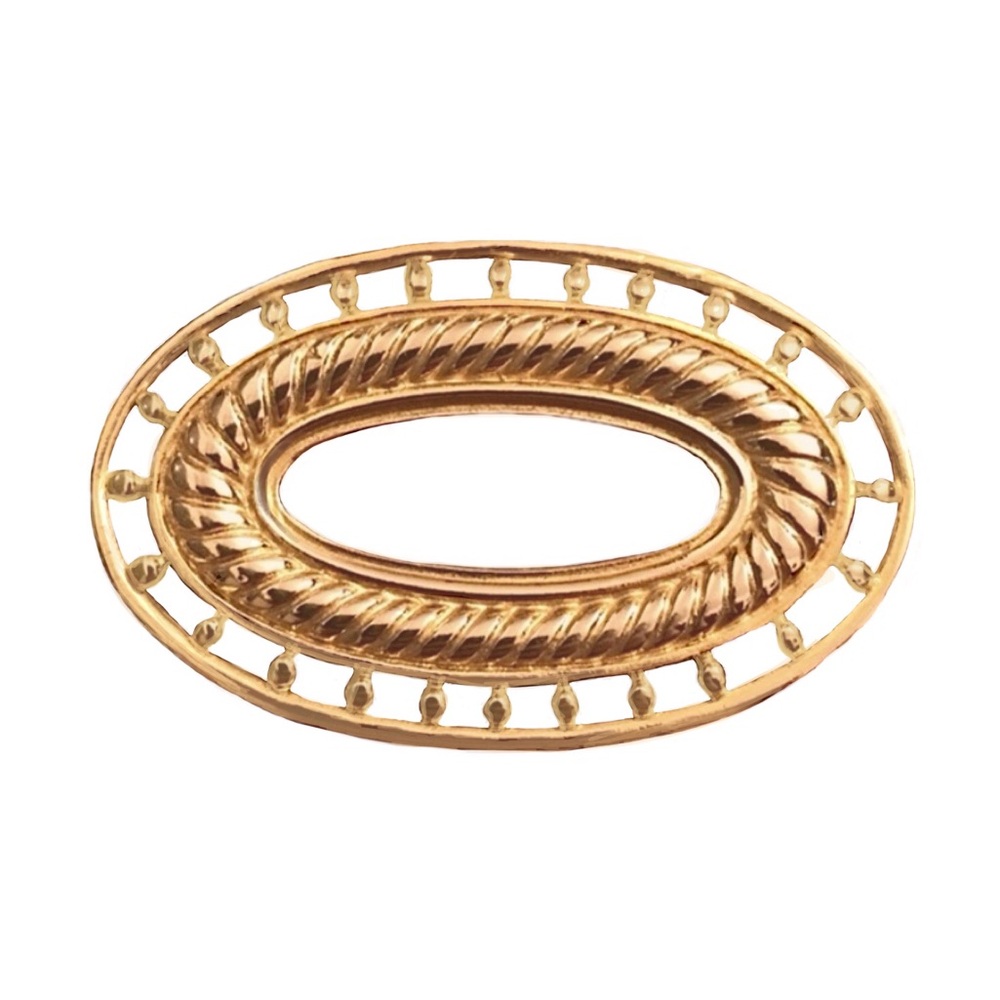 Gold Oval Pin